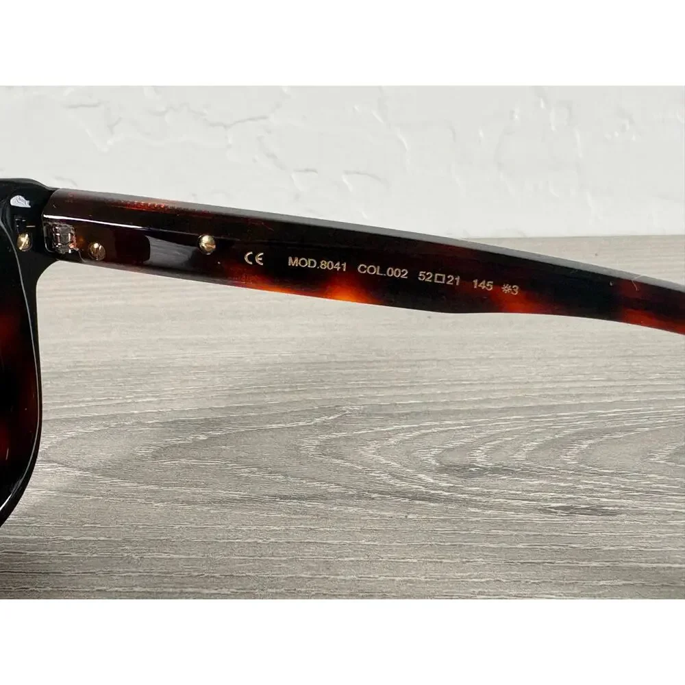 Cazal Model 8041 Tortoise Shell Black‎ Brown Unisex Sunglasses- NEW